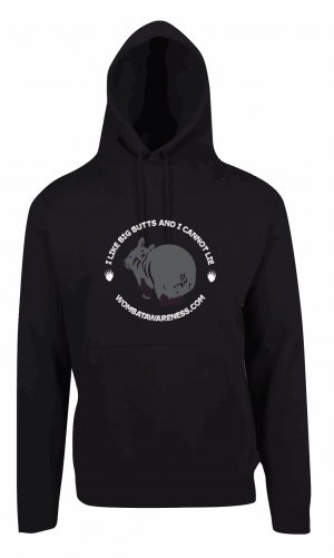 Wombat Awareness Black Hoodie