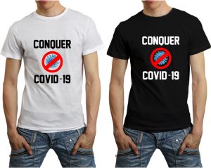 Conquer COVID Tshirt Mockup