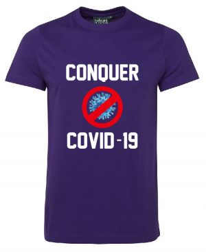 Conquer Covid Purple Tshirt
