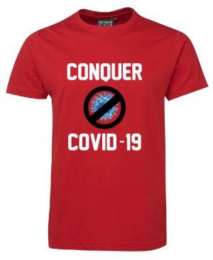 Conquer Covid Red Tshirt