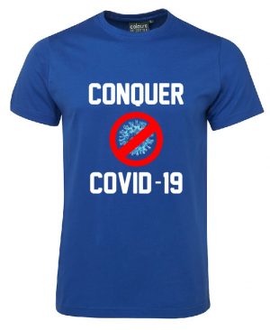 Conquer Covid Royal Blue Tshirt