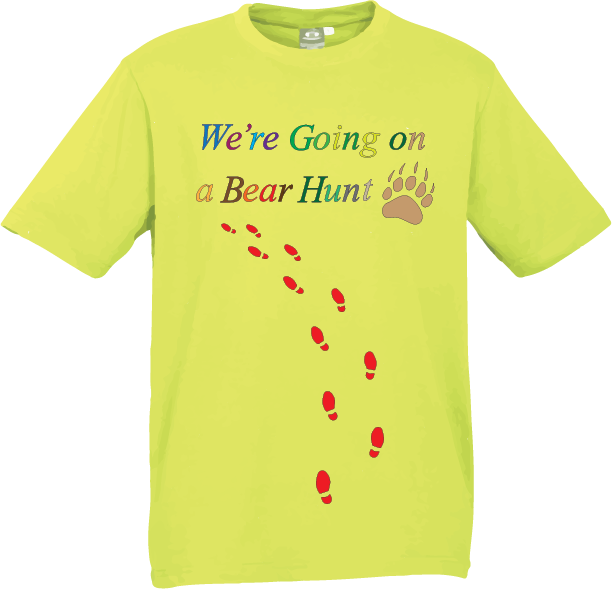 Download Going on a bear hunt Tshirt Cotton - tshirtsrus.com.au