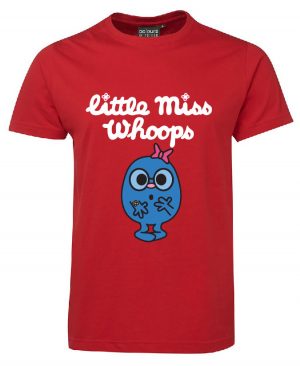 Little Miss Whoops Tshirt Red