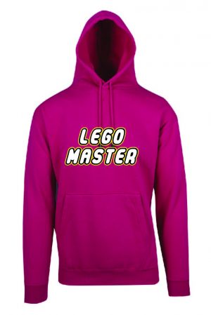 Lego Master Hot Pink Hoodie Front