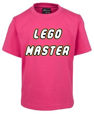 Lego Master Hot Pink Kids Mockup T-shirt
