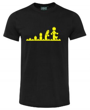 Lego Evolution S1NFT Black T-Shirt Yellow writing
