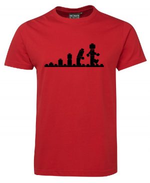 Legovolution S1NFT Red T-Shirt Black writing