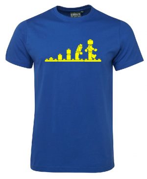 Lego Evolution S1NFT Royal Blue T-Shirt Yellow writing