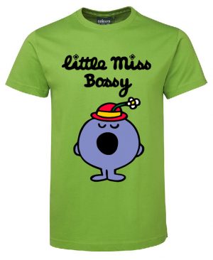 Little Miss Bossy Lime Tshirt