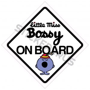 Little Miss Bossy On Board Sticker