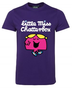 Little Miss Chatterbox Purple Tshirt