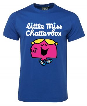Little Miss Chatterbox Royal BLue Tshirt
