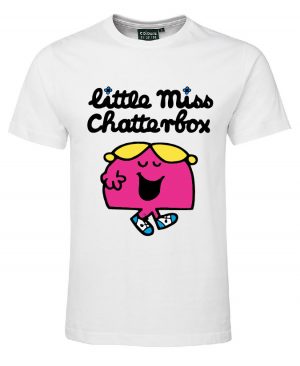 Little Miss Chatterbox White Tshirt