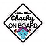 Little Miss Cheeky On Board Sticker