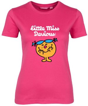 Little Miss Devious Hot Pink Tshirt Mockup