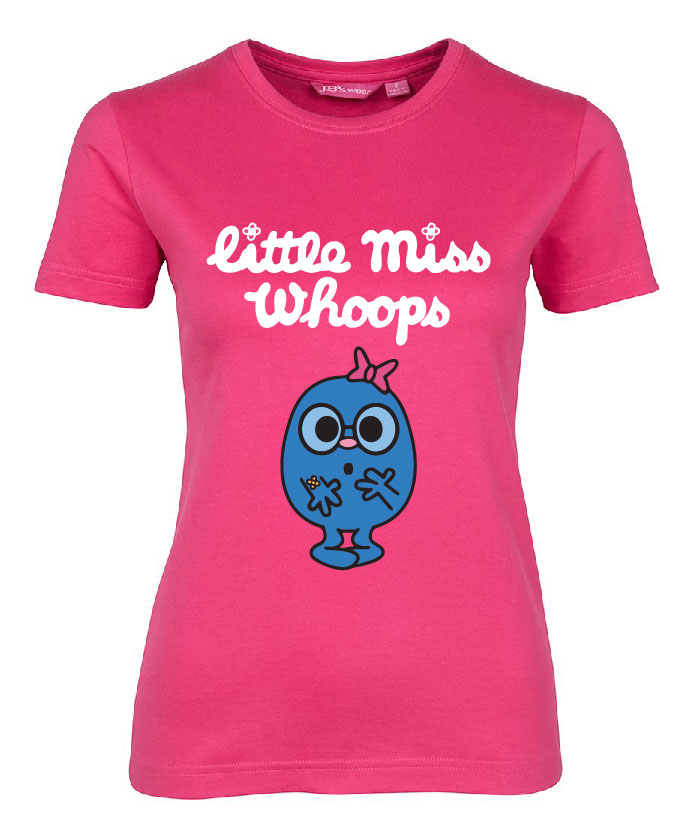 Little Miss Whoops Cotton Tshirt - tshirtsrus.com.au