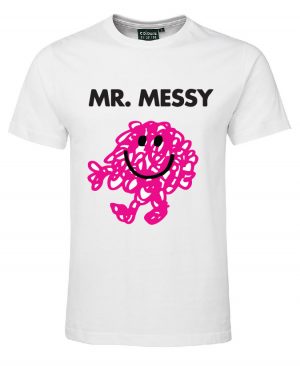 Mr Messy White Tshirt