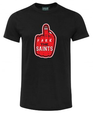 S1NFT Black Fark St Kilda Saints Tshirt