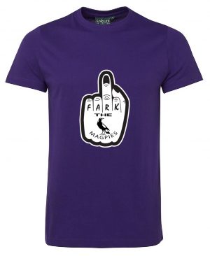 S1NFT Purple Fark Collingwood Magpies Tshirt