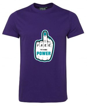 S1NFT Purple Fark Port Power Tshirt