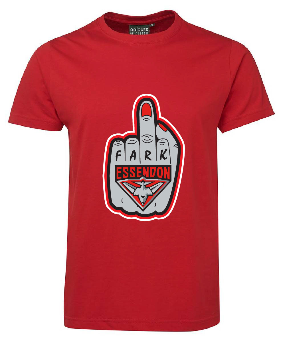 Fark Essendon Bombers AFL Tshirt - tshirtsrus.com.au Colours Available