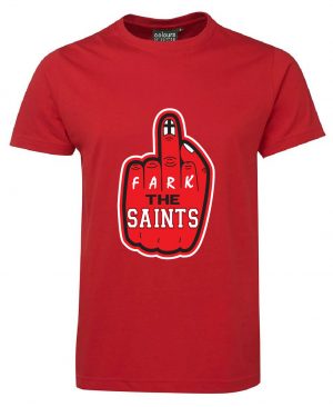 S1NFT Red Fark St Kilda Saints Tshirt