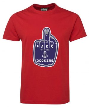 S1NFT Red fark Fremantle Dockers Tshirt