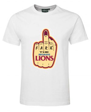 S1NFT White Brisbane Lions Tshirt