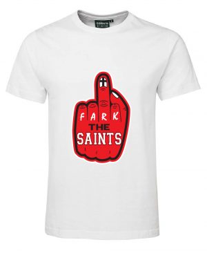 S1NFT White Fark St Kilda Saints Tshirt