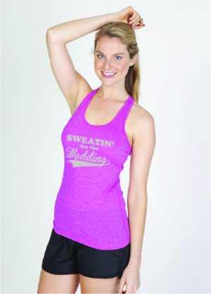 Sweating for Wedding Pink Model top Silver Print