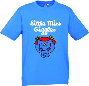 Little Miss Giggles Kids T10012 Kids Neon Cyan Top
