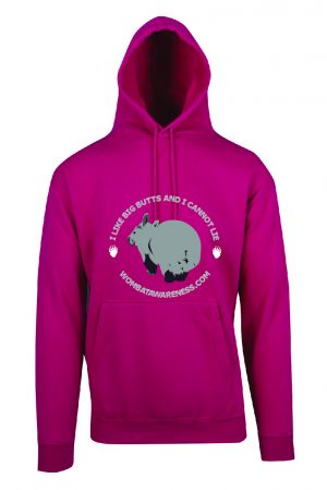 Wombat Awareness TP212H Hoodie Hot Pink Fuchsia