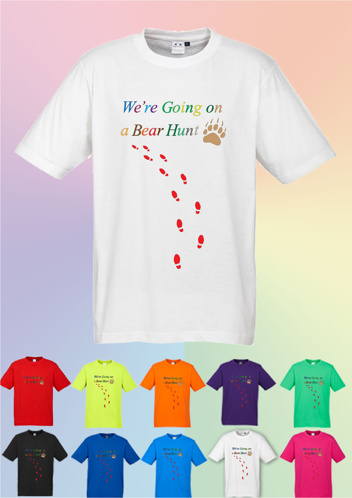 Bear hunt kids tshirt
